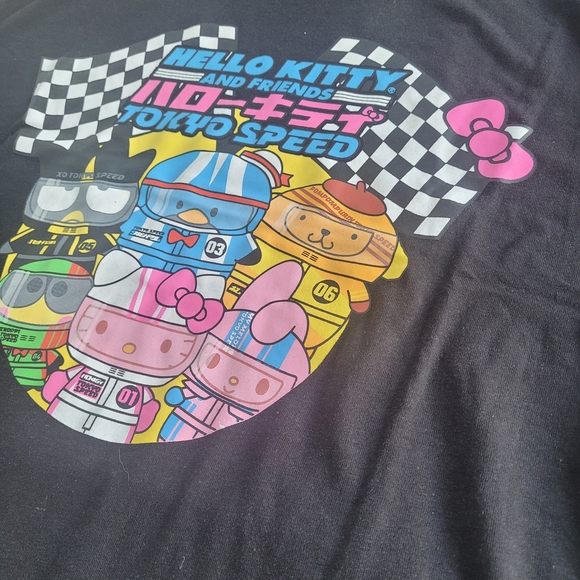 Hello Kitty And Friends Tokyo Speed Graphic Tee Womens LG Badtz-Maru My Melody - Picture 5 of 8